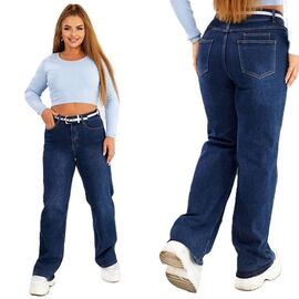 Джинси жіночі утеплені 296 blue р.30-36 "Beki" недорого оптом від прямого постачальника