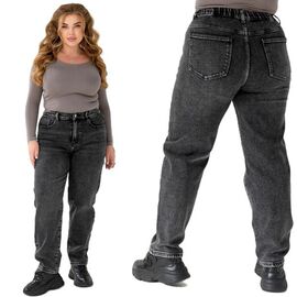 Джинси жіночі утеплені 1034 d.grey р.32-42 "Beki" недорого оптом від прямого постачальника