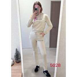 Костюм спортивний жіночий теплий 5028 l.beige р.42-44 "FSN" недорого оптом від прямого постачальника