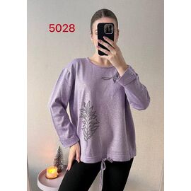 Фотография Свитер женский 5028-1 lilac р.48-52 "FSN" недорого оптом от прямого поставщика