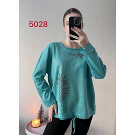 Фотография Свитер женский 5028-1 green р.48-52 "FSN" недорого оптом от прямого поставщика