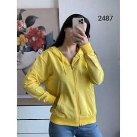 Фотография Кофта спортивная женская 2487 yellow р.46-52 "FSN" недорого оптом от прямого поставщика