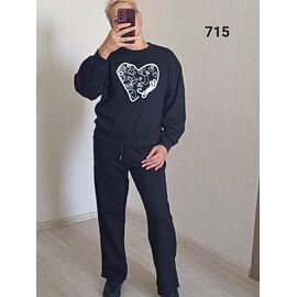 Фотография Костюм женский 715 black р.50-54 "FSN" недорого оптом от прямого поставщика