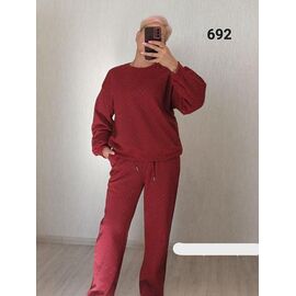 Фотография Костюм женский 692 wine р.52-56 "FSN" недорого оптом от прямого поставщика