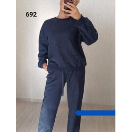 Фотография Костюм женский 692 navy р.52-56 "FSN" недорого оптом от прямого поставщика