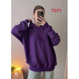 Фотография Худи женское 7071 purple р.52-58 "FSN" недорого оптом от прямого поставщика