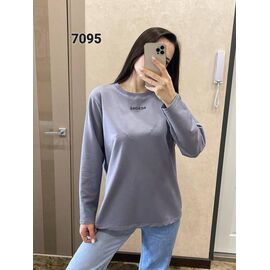 Фотография Свитер женский 7095 grey р.46-52 "FSN" недорого оптом от прямого поставщика