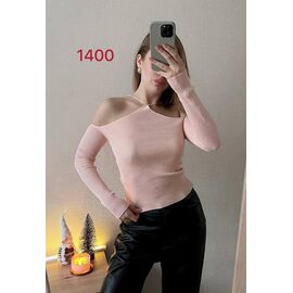 Фотография Свитер женский 1400 peach р.42-46 "FSN" недорого оптом от прямого поставщика