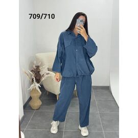 Фотография Костюм женский 709-710 blue р.52-56 "FSN" недорого оптом от прямого поставщика