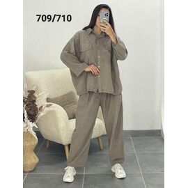 Фотография Костюм женский 709-710 grey р.52-56 "FSN" недорого оптом от прямого поставщика