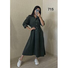 Плаття жіноче 715-1 khaki р.46-50 "FSN" недорого оптом від прямого постачальника