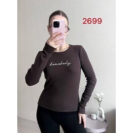 Фотография Свитер женский 2699 brown р.42-46 "FSN" недорого оптом от прямого поставщика