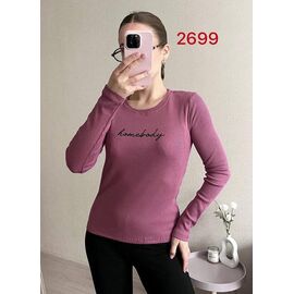 Фотография Свитер женский 2699 powder р.42-46 "FSN" недорого оптом от прямого поставщика