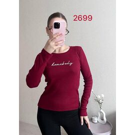 Фотография Свитер женский 2699 wine р.42-46 "FSN" недорого оптом от прямого поставщика