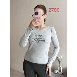 Фотография Свитер женский 2700 grey р.42-46 "FSN" недорого оптом от прямого поставщика