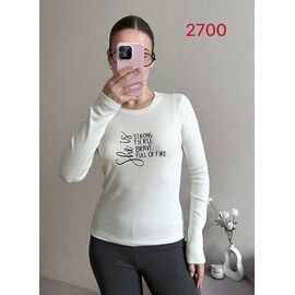 Фотография Свитер женский 2700 white р.42-46 "FSN" недорого оптом от прямого поставщика