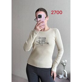 Фотография Свитер женский 2700 l.beige р.42-46 "FSN" недорого оптом от прямого поставщика