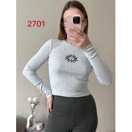 Фотография Свитер женский 2701 grey р.42-46 "FSN" недорого оптом от прямого поставщика