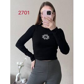 Фотография Свитер женский 2701 black р.42-46 "FSN" недорого оптом от прямого поставщика