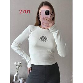 Фотография Свитер женский 2701 white р.42-46 "FSN" недорого оптом от прямого поставщика