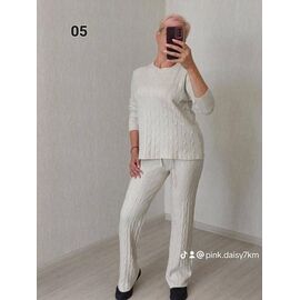 Фотография Костюм женский тёплый 05 white р.48-52 "FSN" недорого оптом от прямого поставщика
