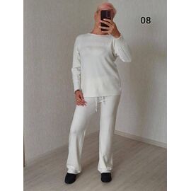 Фотография Костюм женский тёплый 08 white р.48-52 "FSN" недорого оптом от прямого поставщика