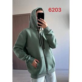 Фотография Кофта спортивная женская тёплая 6203 mint р.42-48 "FSN" недорого оптом от прямого поставщика