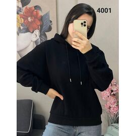 Фотография Худи женское 4001 black р.44-50 "FSN" недорого оптом от прямого поставщика