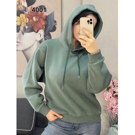 Фотография Худи женское 4001-1 green р.44-50 "FSN" недорого оптом от прямого поставщика