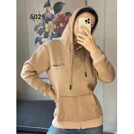 Фотография Кофта спортивная женская тёплая 5029 beige р.42-48 "FSN" недорого оптом от прямого поставщика