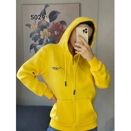 Фотография Кофта спортивная женская тёплая 5029 yellow р.42-48 "FSN" недорого оптом от прямого поставщика
