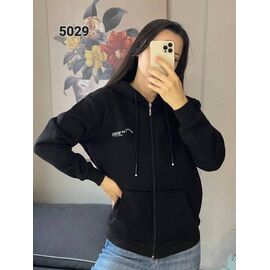 Фотография Кофта спортивная женская тёплая 5029 black р.42-48 "FSN" недорого оптом от прямого поставщика