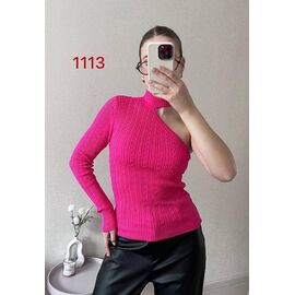 Фотография Свитер женский 1113 crimson р.42-46 "FSN" недорого оптом от прямого поставщика