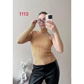 Фотография Свитер женский 1113 beige р.42-46 "FSN" недорого оптом от прямого поставщика