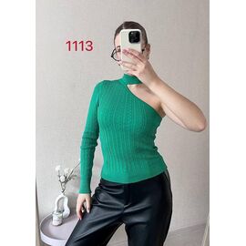 Фотография Свитер женский 1113 green р.42-46 "FSN" недорого оптом от прямого поставщика