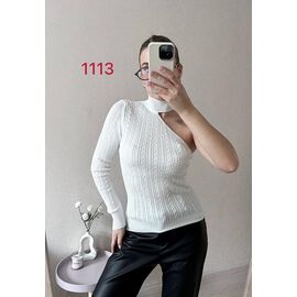 Фотография Свитер женский 1113 white р.42-46 "FSN" недорого оптом от прямого поставщика