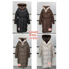 Куртка жіноча зимова 526-26 brown р.S-2XL "Desselil" недорого оптом від прямого постачальника