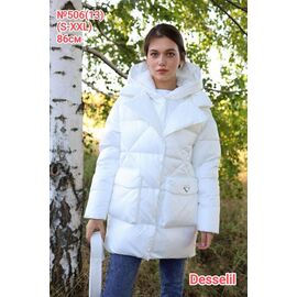Куртка жіноча зимова 506-13 white р.S-2XL "Desselil" недорого оптом від прямого постачальника