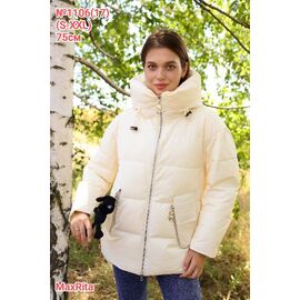 Куртка жіноча зимова 1106-17 l.beige р.S-2XL "Desselil" недорого оптом від прямого постачальника