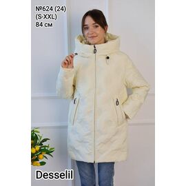 Куртка жіноча зимова 624-24 l.beige р.S-2XL "Desselil" недорого оптом від прямого постачальника
