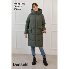 Куртка жіноча зимова 855-31 khaki р.S-2XL "Desselil" недорого оптом від прямого постачальника