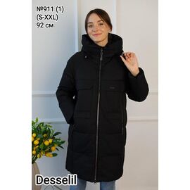 Куртка жіноча зимова 911-1 black р.S-2XL "Desselil" недорого оптом від прямого постачальника