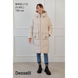 Куртка жіноча зимова 855-12 beige р.S-2XL "Desselil" недорого оптом від прямого постачальника