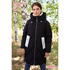 Куртка жіноча зимова 1128-10 black р.S-2XL "Desselil" недорого оптом від прямого постачальника