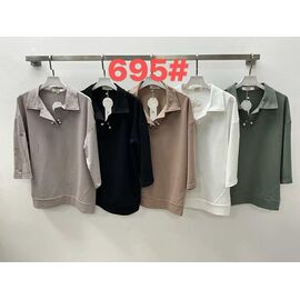 Фотография Свитер женский 695 grey р.XL-4XL "Even&Efair" недорого оптом от прямого поставщика