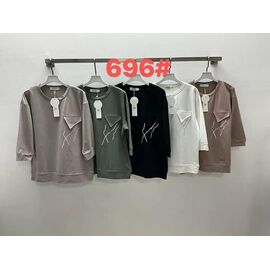 Фотография Свитер женский 696 beige р.XL-4XL "Even&Efair" недорого оптом от прямого поставщика