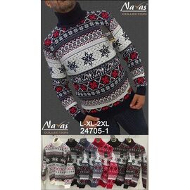 Светр чоловічий 24705-1 navy р.M-XL "Navas" недорого оптом від прямого постачальника