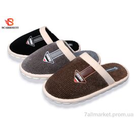 Фотография Тапки мужские домашние зима K1633 mix (24 пар р.46-51) "SCARRHETT" недорого оптом от прямого поставщика