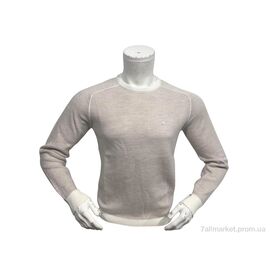 Светр чоловічий Весна/осінь 1400 бежевий (4 шт. р.сіткаM-2XL) "TurkishBrend" недорого оптом від прямого постачальника