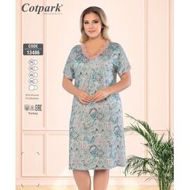 Нічня жіноча 13486 l.blue р.2XL-5XL "DONELLA" недорого оптом від прямого постачальника
